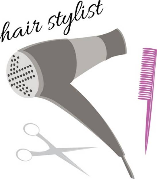 Picture of Hair Stylist SVG File
