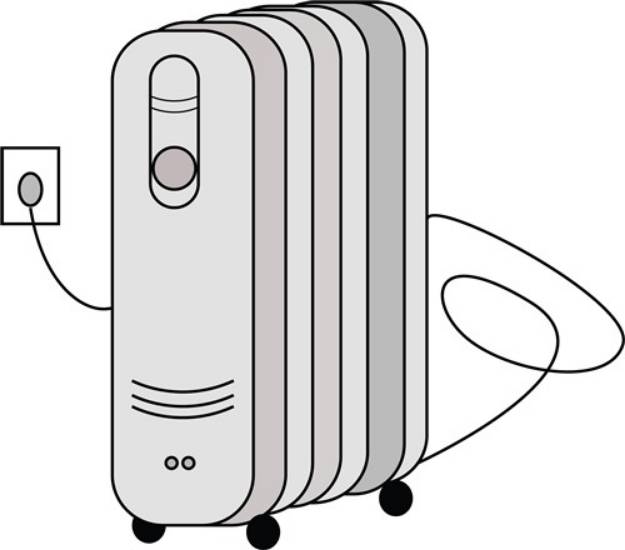 Picture of Electric Heater SVG File