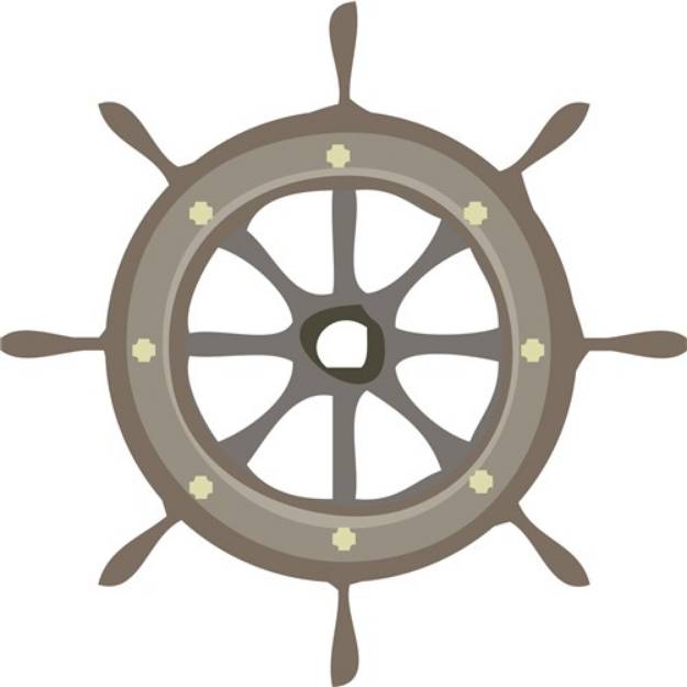 Picture of Ships Wheel SVG File