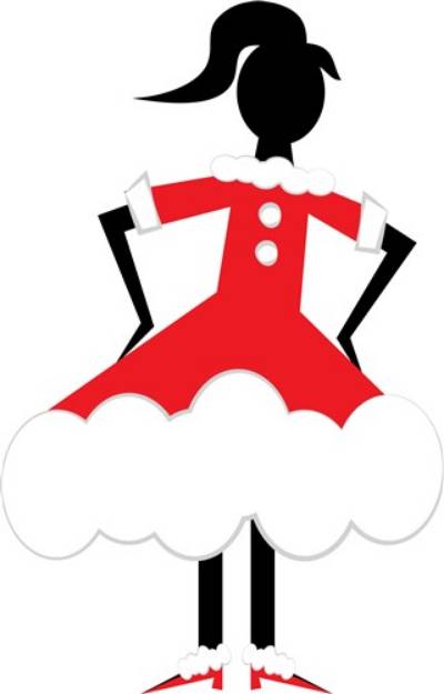 Picture of Xmas Girl SVG File