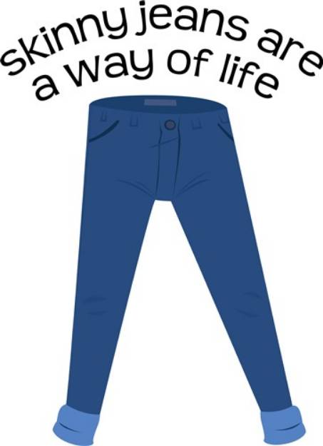 Picture of Skinny Jeans SVG File