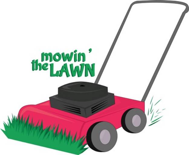 Picture of Mowin The Lawn SVG File