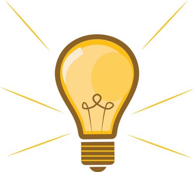 Picture of Light Bulb SVG File