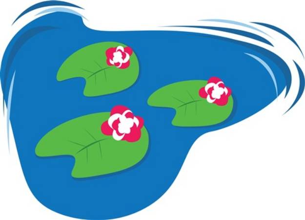 Picture of Pond Lilies SVG File