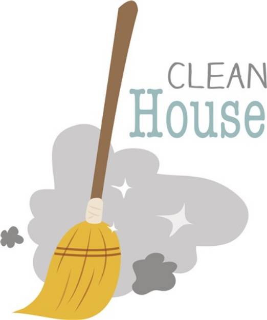 Picture of Clean House SVG File