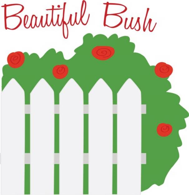 Picture of Beautiful Bush SVG File