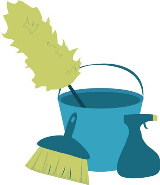 Picture of Cleaning Supplies SVG File