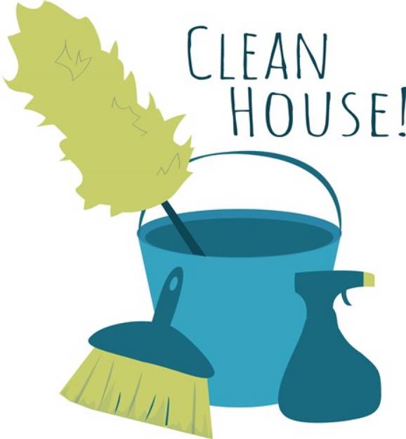 Picture of Clean House SVG File