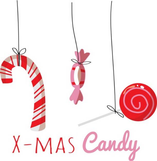 Picture of X-Mas Candy SVG File