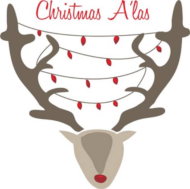 Picture of Christmas Alas SVG File