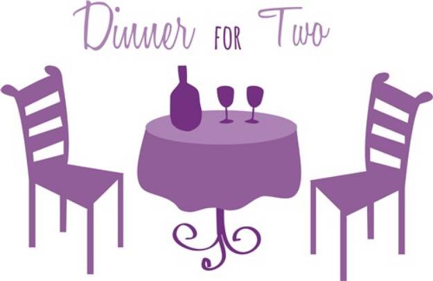 Picture of Dinner For Two SVG File