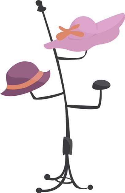 Picture of Hat Rack SVG File