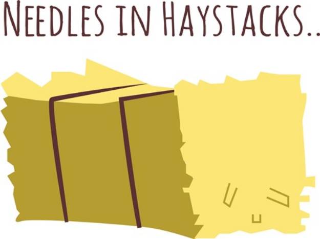 Picture of Needles In Haystacks SVG File