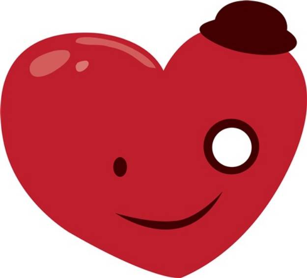 Picture of Smiley Heart SVG File