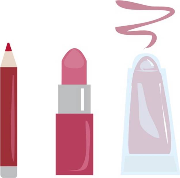 Picture of Lipstick Makeup SVG File
