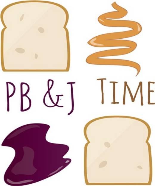 Picture of PB & J Time SVG File