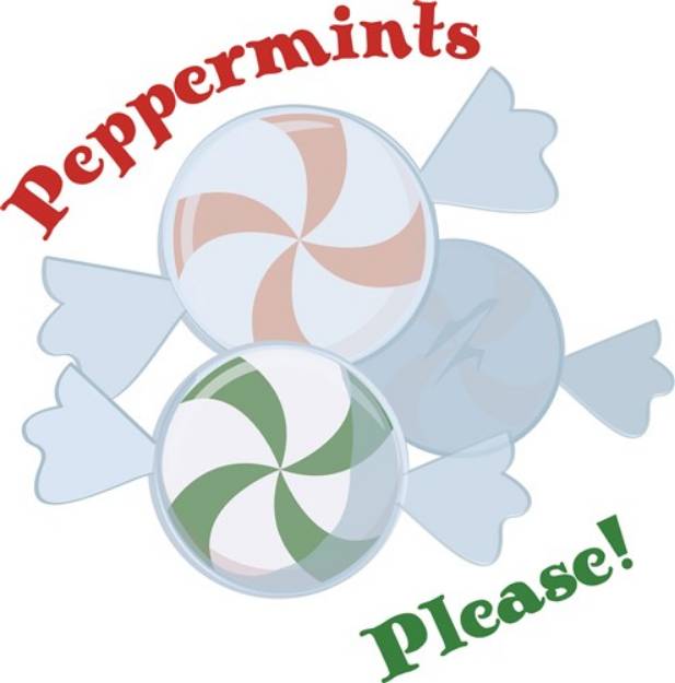 Picture of Peppermints Please SVG File