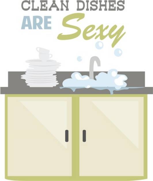 Picture of Clean Dishes Sexy SVG File