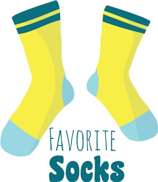 Picture of Favorite Socks SVG File