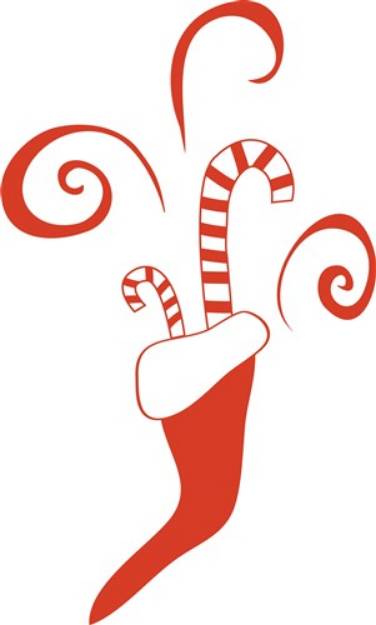 Picture of Candy Stocking SVG File