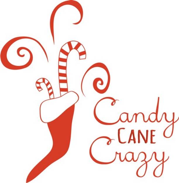 Picture of Candy Cane Crazy SVG File