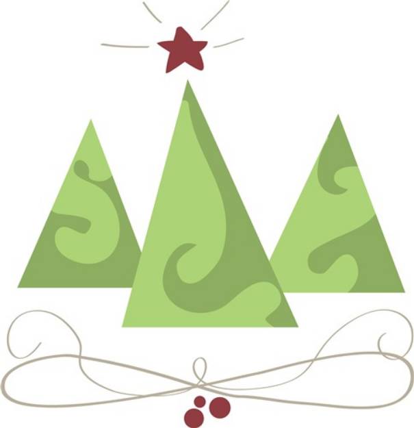 Picture of Holiday Trees SVG File