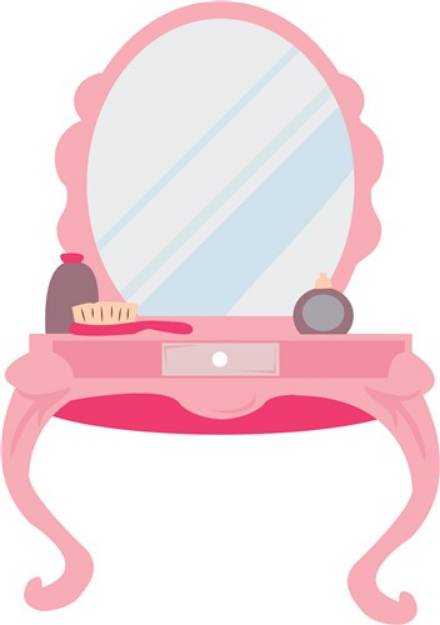 Picture of Vanity Dresser SVG File