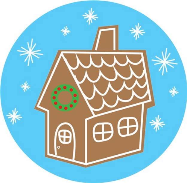 Picture of Gingerbread House SVG File