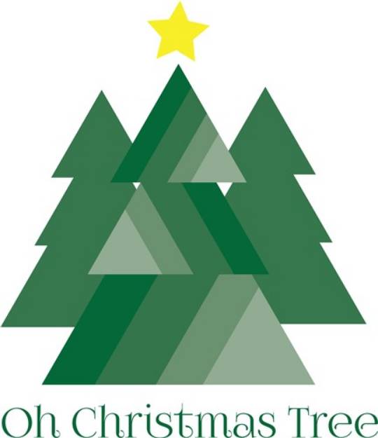 Picture of O Christmas Tree SVG File