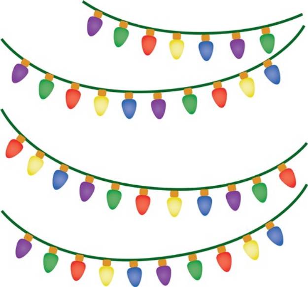 Picture of Holiday Lights SVG File
