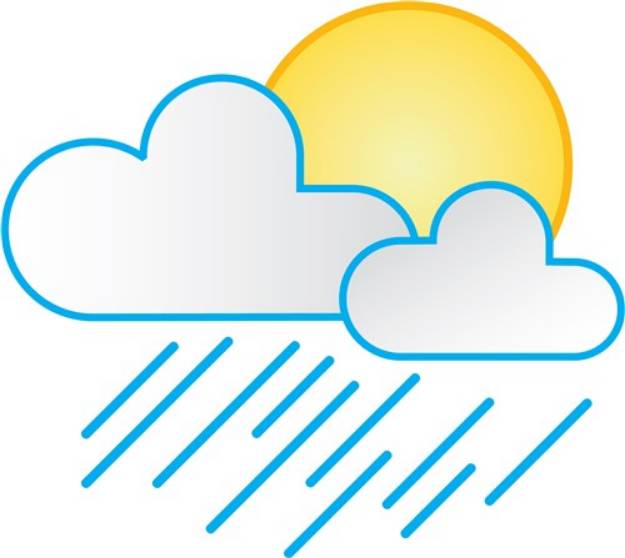 Picture of Rain Clouds SVG File