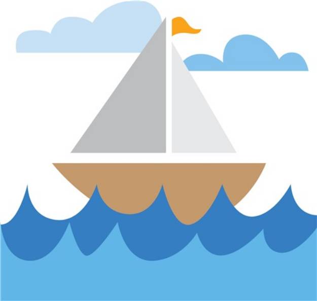 Picture of Sail Baot SVG File