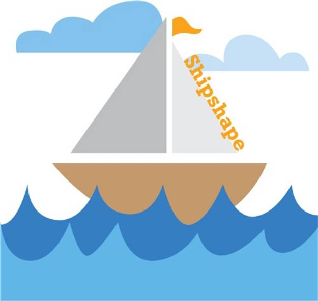 Picture of Ship Shape SVG File