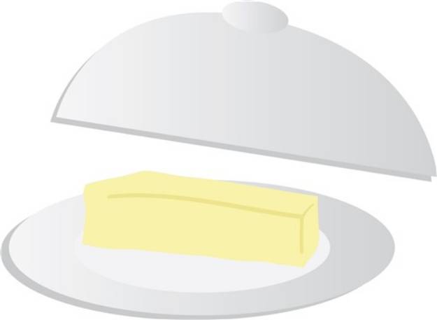 Picture of Butter Dish SVG File