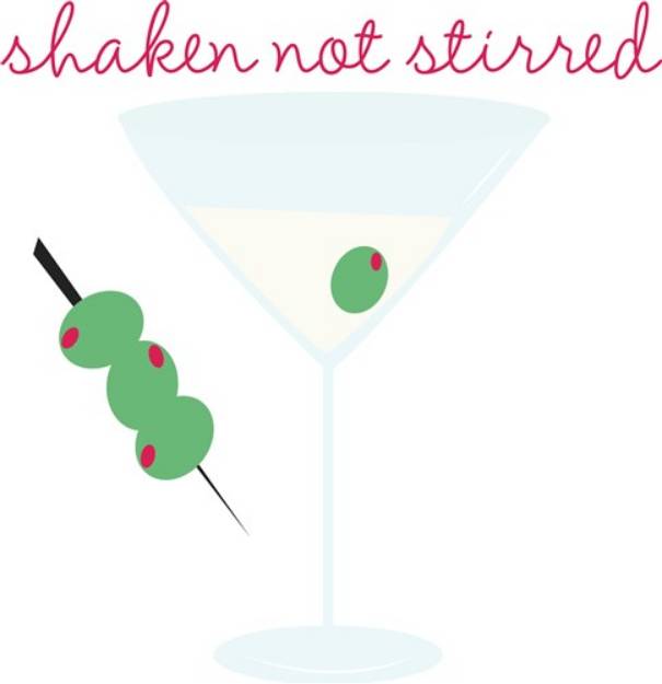 Picture of Shaken Not Stirred SVG File
