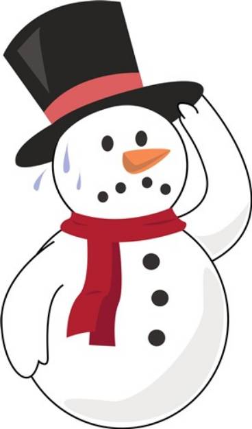 Picture of Hot Snowman SVG File