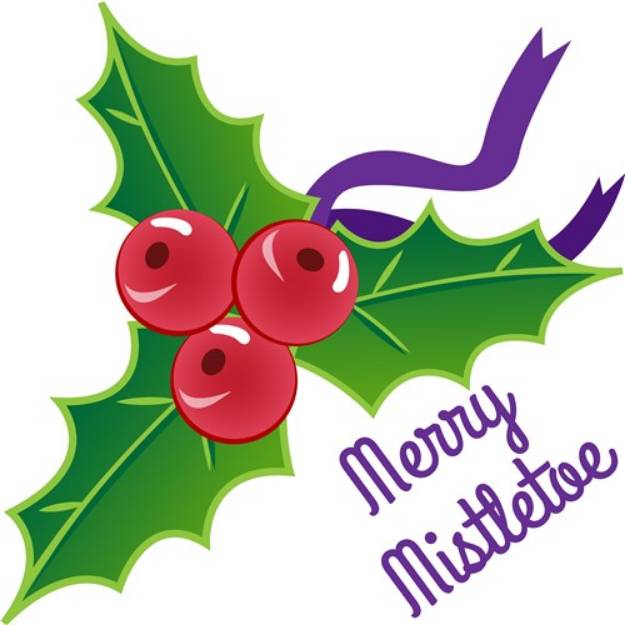 Picture of Merry Mistletoe SVG File