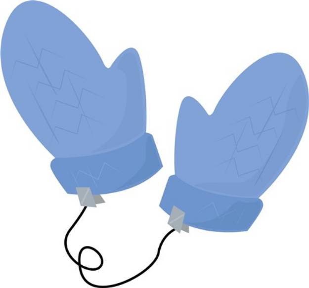 Picture of Winter Mittens SVG File