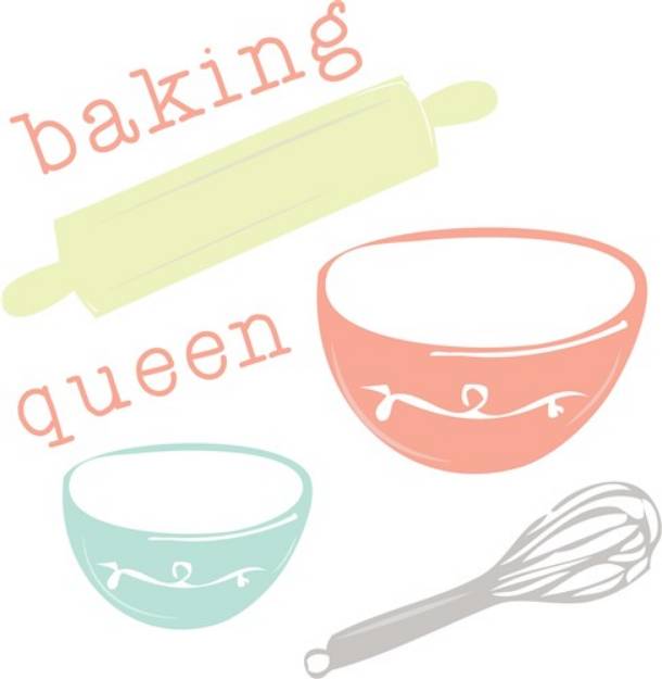 Picture of Baking Queen SVG File