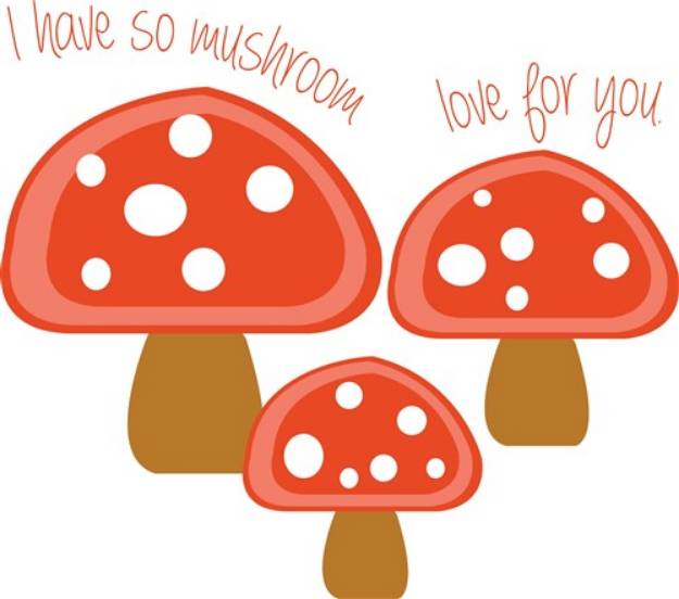 Picture of Mushroom Love SVG File