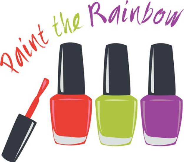 Picture of Paint The Rainbow SVG File