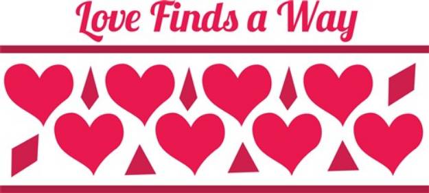 Picture of Love Finds Way SVG File