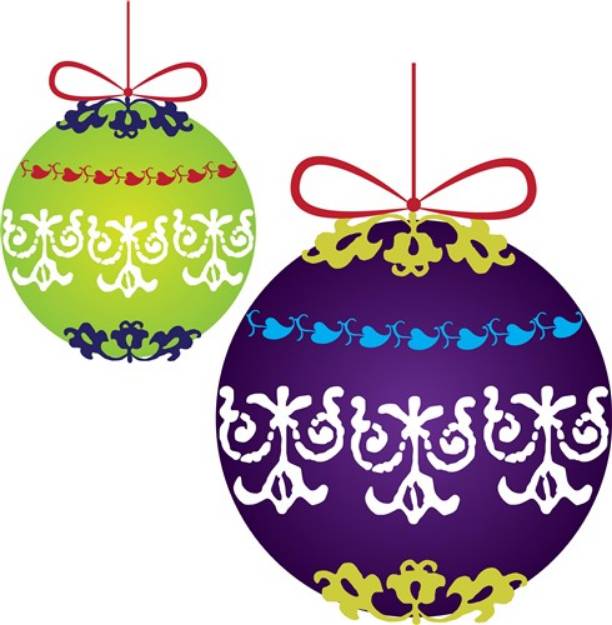 Picture of Xmas Decorations SVG File