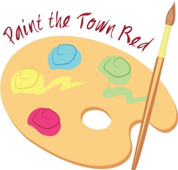 Picture of Paint The Town SVG File