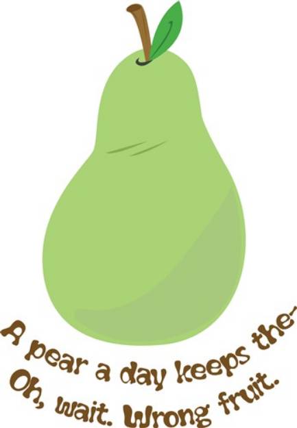 Picture of Pear A Day SVG File