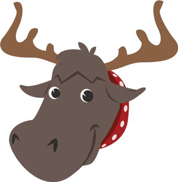 Picture of Moose Head SVG File