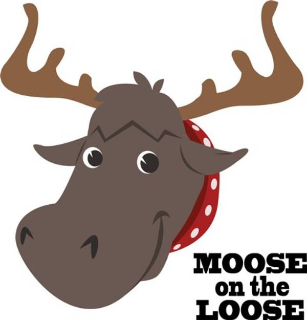 Picture of Moose On Loose SVG File