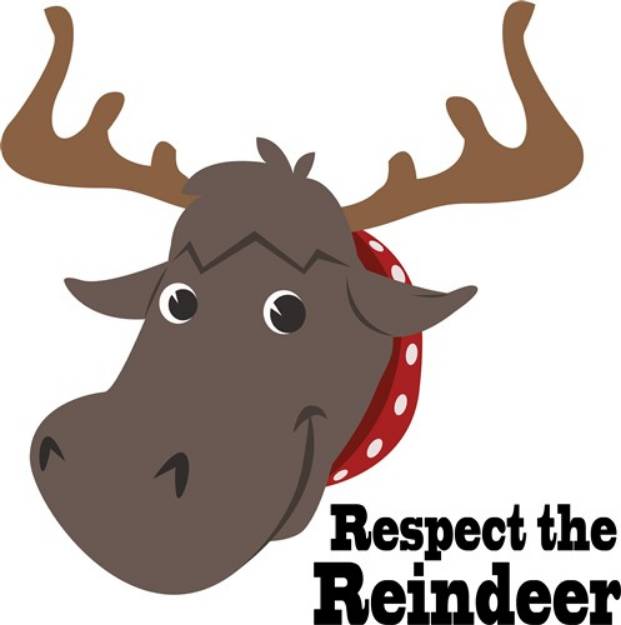 Picture of Respect The Reindeer SVG File