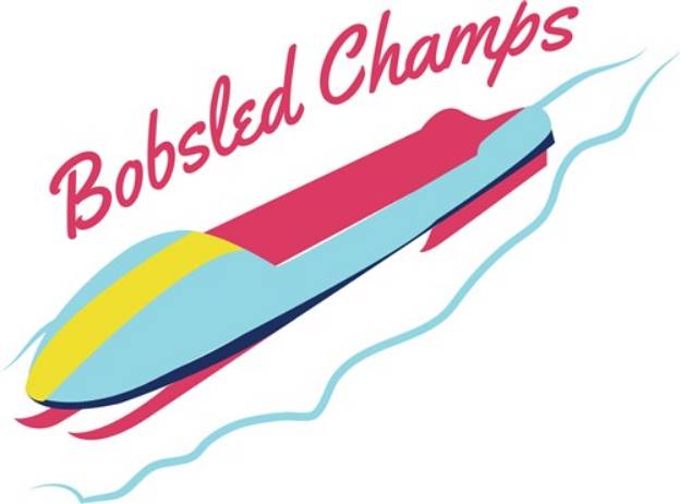 Picture of Bobsled Champs SVG File