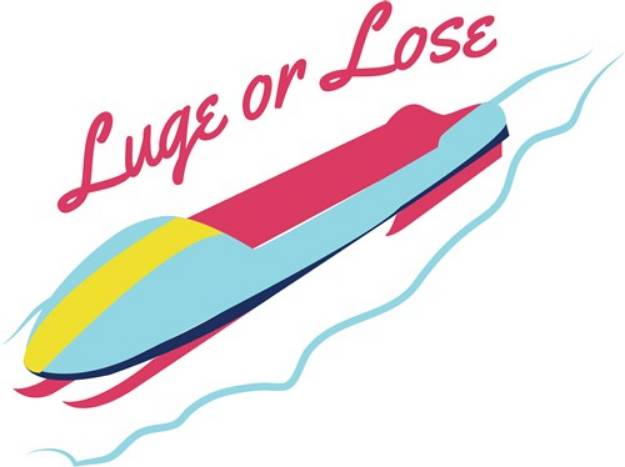Picture of Luge Or Lose SVG File